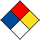 NFPA hazard diamond.